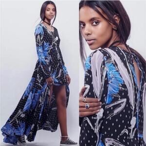Free People First Kiss Long Sleeve Maxi Size XS Dress